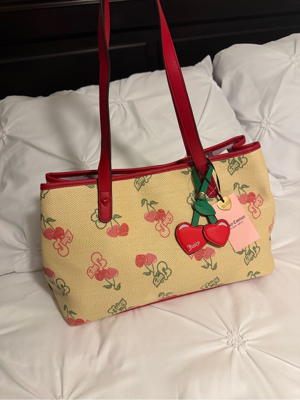 juicy couture cherry tote bag